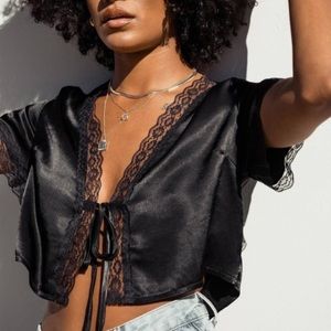 Princess Polly Vintage Tie Up Top